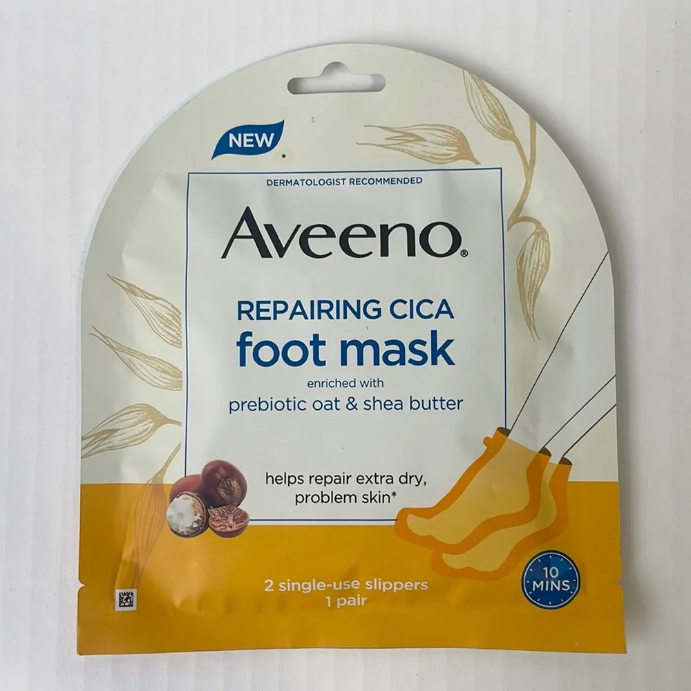 Aveeno Skin Relief Cica Foot Mask, 1 Pair